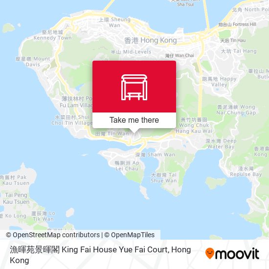 漁暉苑景暉閣 King Fai House Yue Fai Court map