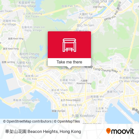 畢架山花園 Beacon Heights map