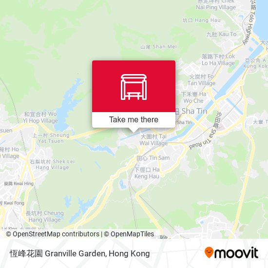 恆峰花園 Granville Garden map