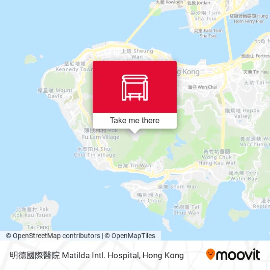 明德國際醫院 Matilda Intl. Hospital map