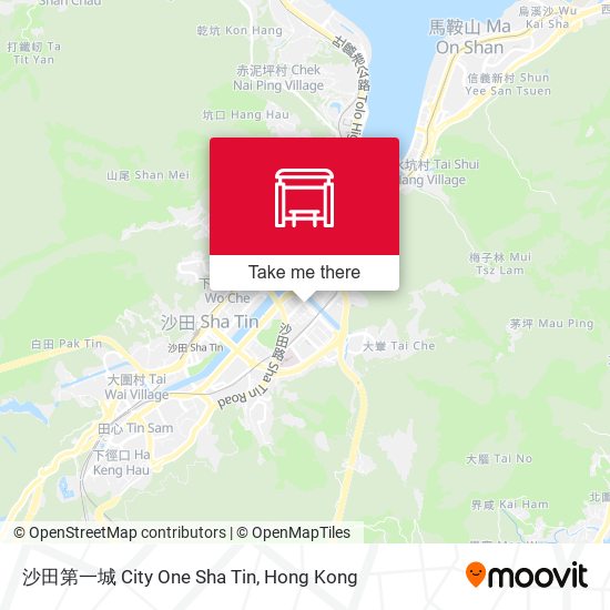 沙田第一城 City One Sha Tin map