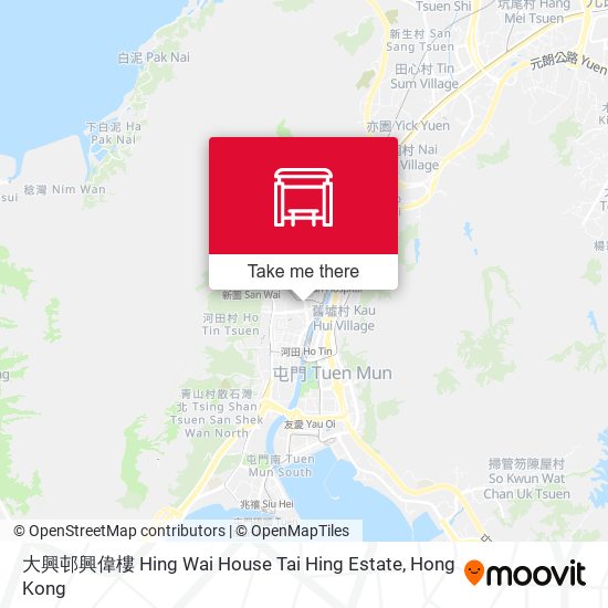 大興邨興偉樓 Hing Wai House Tai Hing Estate map