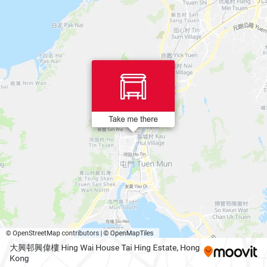 大興邨興偉樓 Hing Wai House Tai Hing Estate map