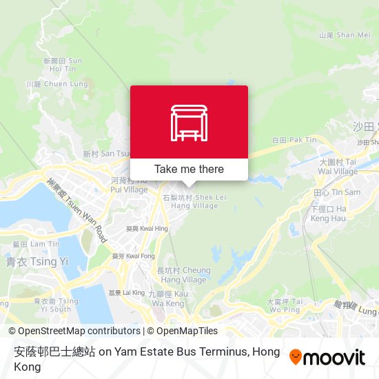 安蔭邨巴士總站 on Yam Estate Bus Terminus map
