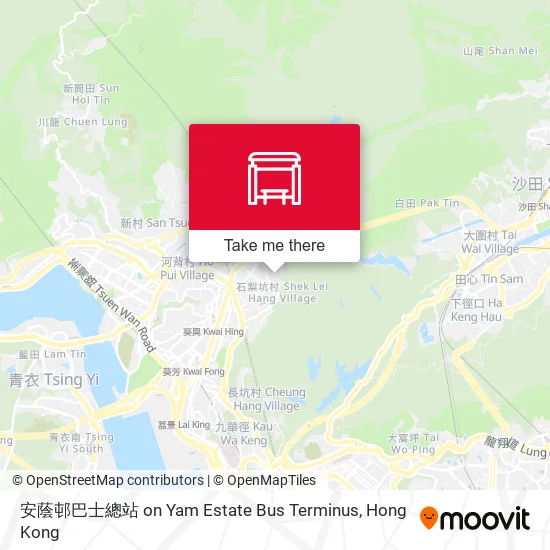 安蔭邨巴士總站 on Yam Estate Bus Terminus地圖