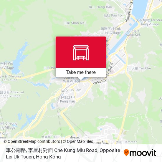車公廟路, 李屋村對面 Che Kung Miu Road, Opposite Lei Uk Tsuen map