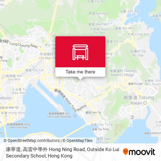 康寧道, 高雷中學外 Hong Ning Road, Outside Ko Lui Secondary School map