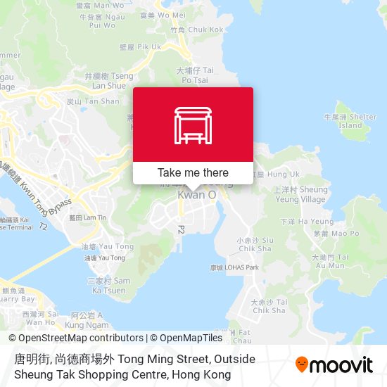 唐明街, 尚德商場外 Tong Ming Street, Outside Sheung Tak Shopping Centre map