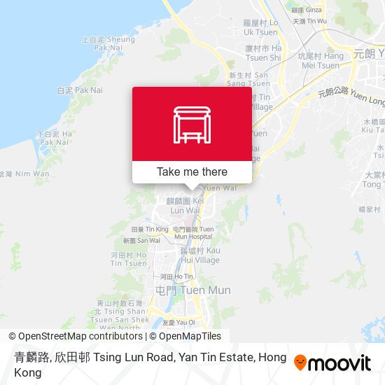 青麟路, 欣田邨 Tsing Lun Road, Yan Tin Estate map