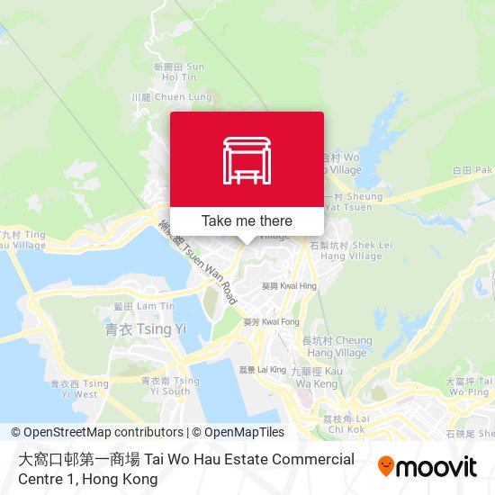 大窩口邨第一商場 Tai Wo Hau Estate Commercial Centre 1 map