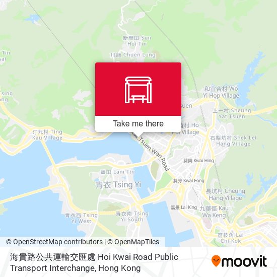 海貴路公共運輸交匯處 Hoi Kwai Road Public Transport Interchange map