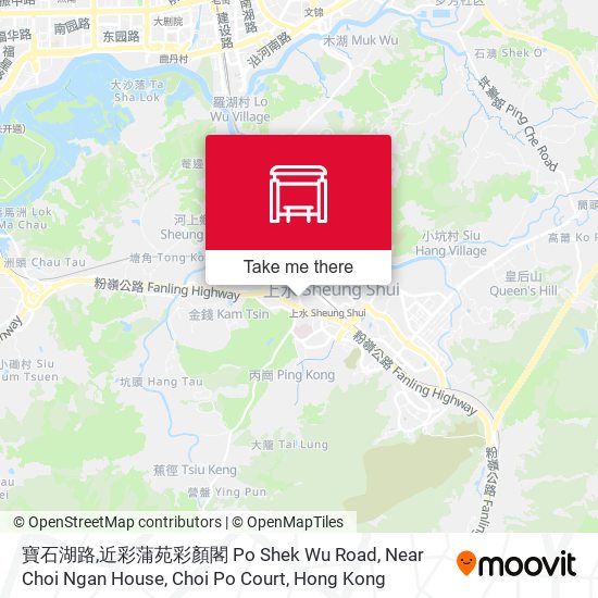 寶石湖路,近彩蒲苑彩顏閣 Po Shek Wu Road, Near Choi Ngan House, Choi Po Court map