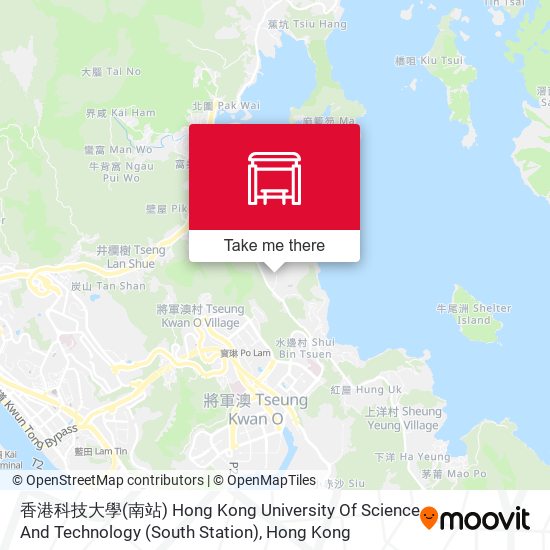香港科技大學(南站) Hong Kong University Of Science And Technology (South Station) map