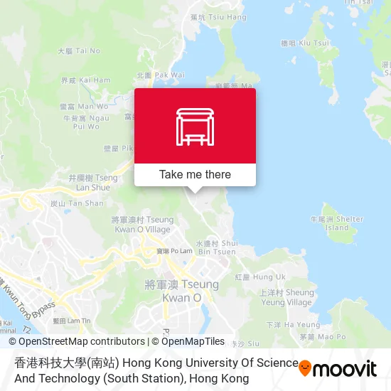 香港科技大學(南站) Hong Kong University Of Science And Technology (South Station)地圖