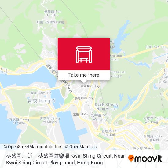 葵盛圍,　近　葵盛圍遊樂場 Kwai Shing Circuit, Near Kwai Shing Circuit Playground map