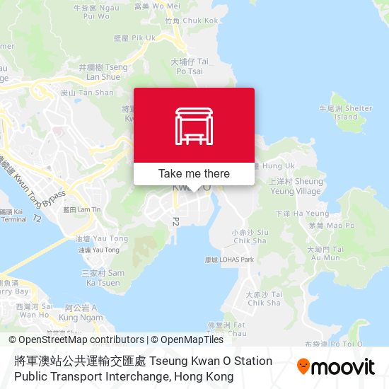 將軍澳站公共運輸交匯處 Tseung Kwan O Station Public Transport Interchange map