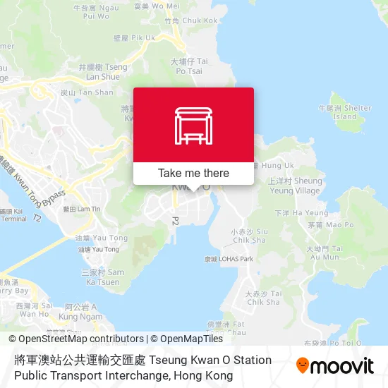 將軍澳站公共運輸交匯處 Tseung Kwan O Station Public Transport Interchange地圖