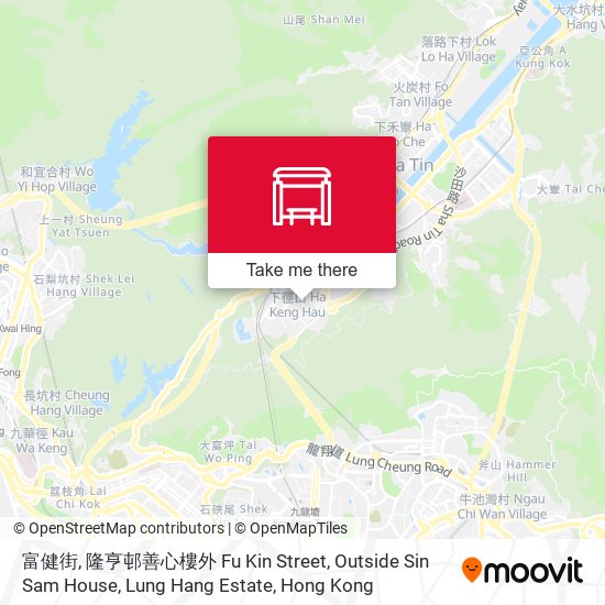 富健街, 隆亨邨善心樓外 Fu Kin Street, Outside Sin Sam House, Lung Hang Estate地圖