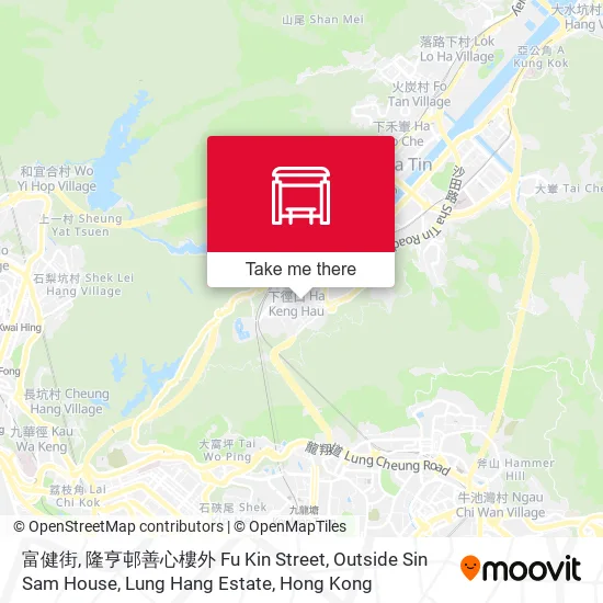 富健街, 隆亨邨善心樓外 Fu Kin Street, Outside Sin Sam House, Lung Hang Estate地圖