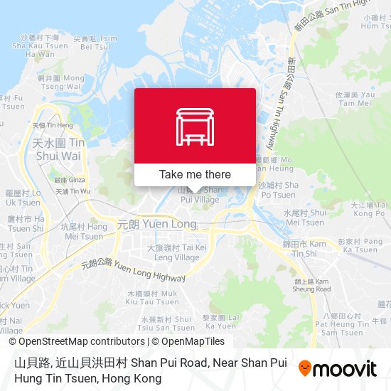 山貝路, 近山貝洪田村 Shan Pui Road, Near Shan Pui Hung Tin Tsuen map