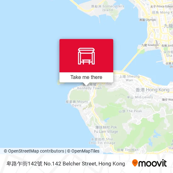 卑路乍街142號 No.142 Belcher Street map