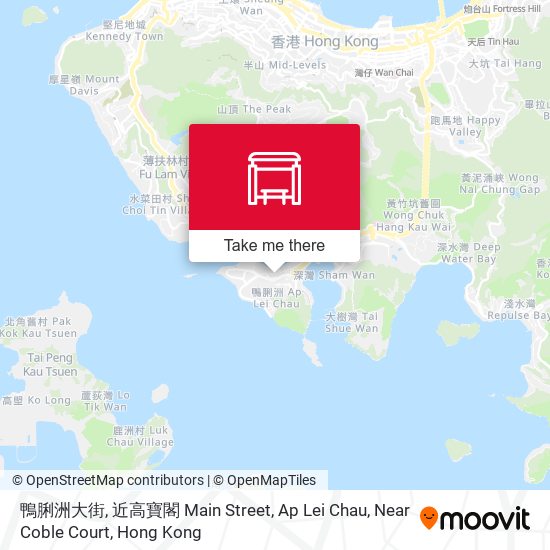 鴨脷洲大街, 近高寶閣 Main Street, Ap Lei Chau, Near Coble Court地圖