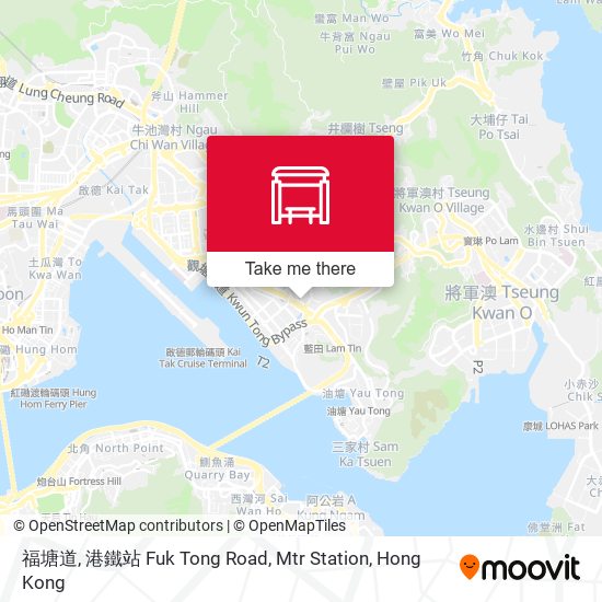 福塘道, 港鐵站 Fuk Tong Road, Mtr Station map