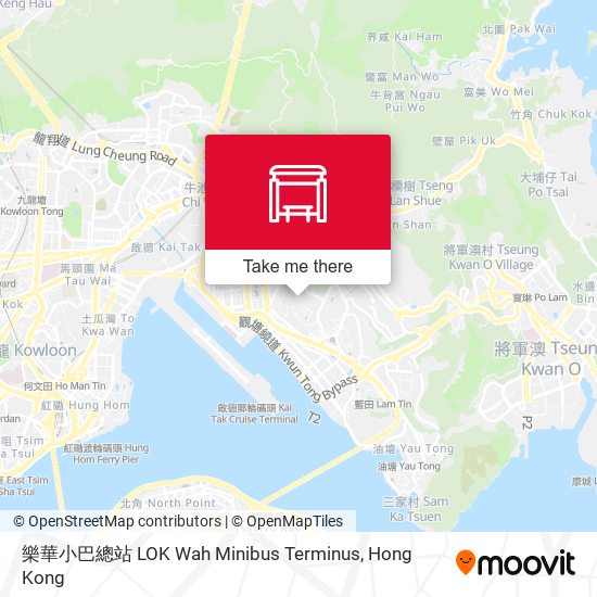 樂華小巴總站 LOK Wah Minibus Terminus map