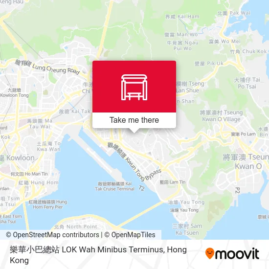 樂華小巴總站 LOK Wah Minibus Terminus map