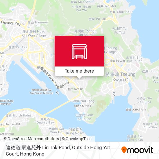 連德道,康逸苑外 Lin Tak Road, Outside Hong Yat Court map