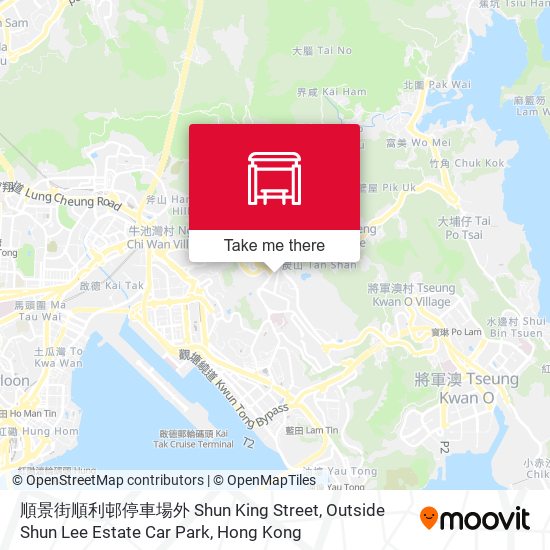 順景街順利邨停車場外 Shun King Street, Outside Shun Lee Estate Car Park map