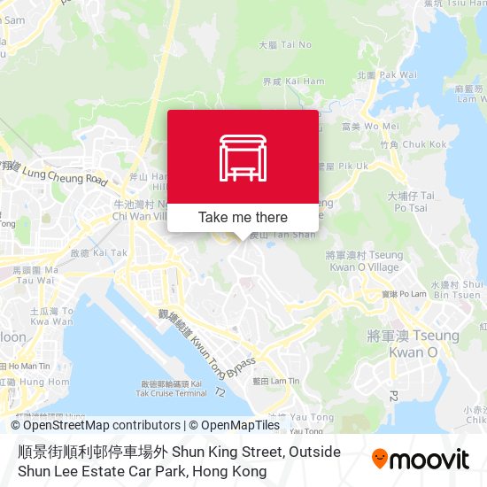 順景街順利邨停車場外 Shun King Street, Outside Shun Lee Estate Car Park地圖