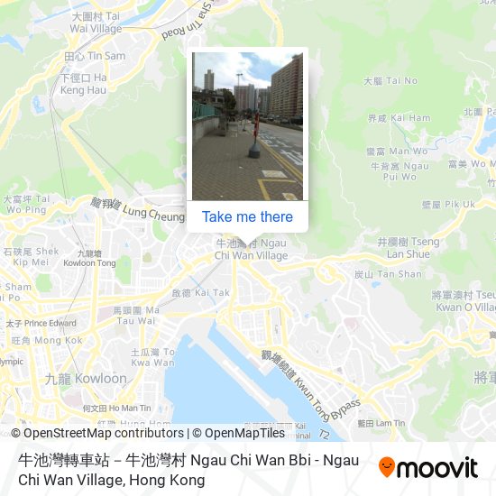 牛池灣轉車站－牛池灣村 Ngau Chi Wan Bbi - Ngau Chi Wan Village map