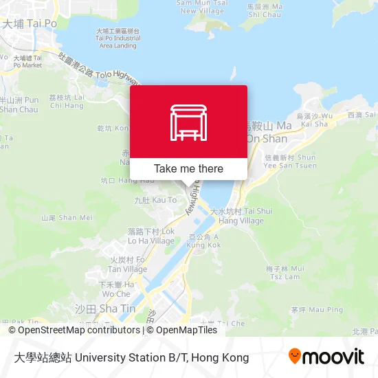 大學站總站 University Station B/T地圖