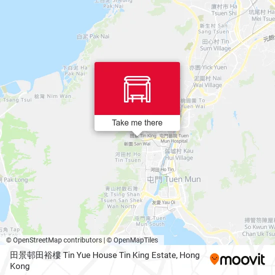 田景邨田裕樓 Tin Yue House Tin King Estate地圖