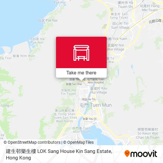 建生邨樂生樓 LOK Sang House Kin Sang Estate地圖