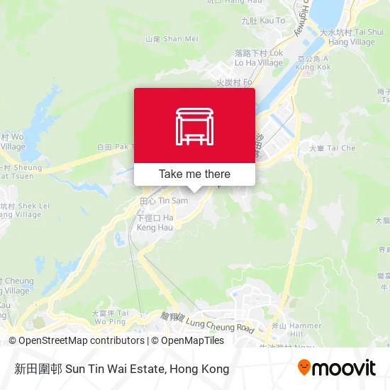 新田圍邨 Sun Tin Wai Estate map
