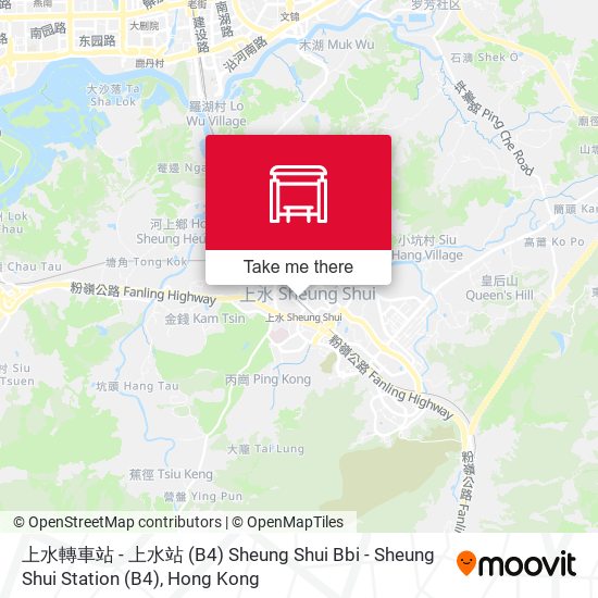 上水轉車站 - 上水站 (B4) Sheung Shui Bbi - Sheung Shui Station (B4) map