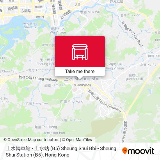 上水轉車站 - 上水站 (B5) Sheung Shui Bbi - Sheung Shui Station (B5) map