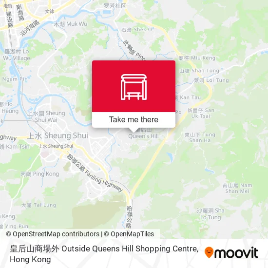 皇后山商場外 Outside Queens Hill Shopping Centre地圖