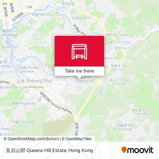 皇后山邨 Queens Hill Estate map