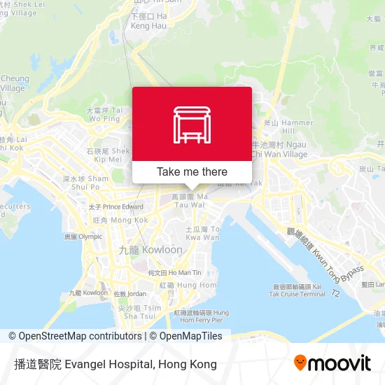 播道醫院 Evangel Hospital地圖