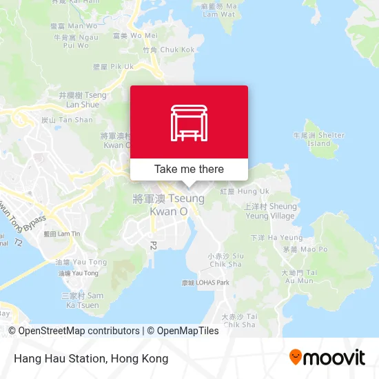 Hang Hau Station map