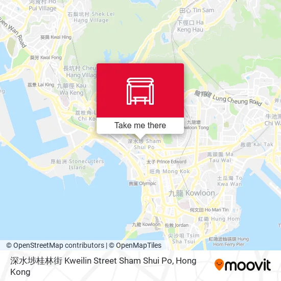 深水埗桂林街 Kweilin Street Sham Shui Po地圖