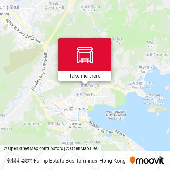 富蝶邨總站 Fu Tip Estate Bus Terminus地圖