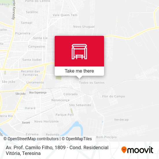 Av. Prof. Camilo Filho, 1809 - Cond. Residencial Vitória map