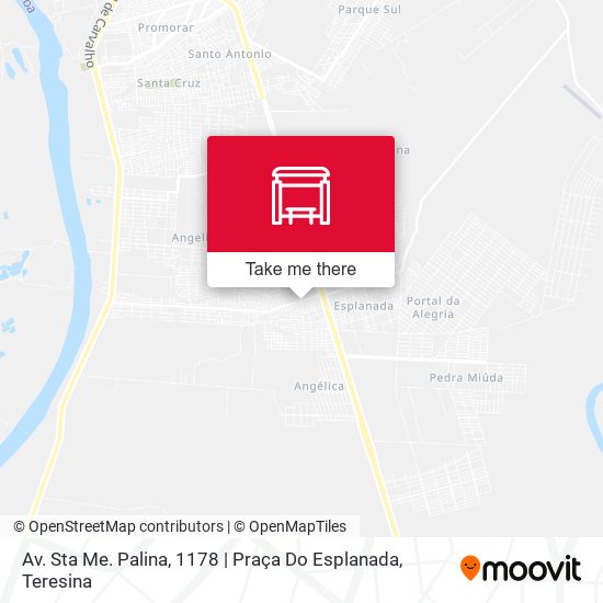 Mapa Av. Sta Me. Palina, 1178 | Praça Do Esplanada