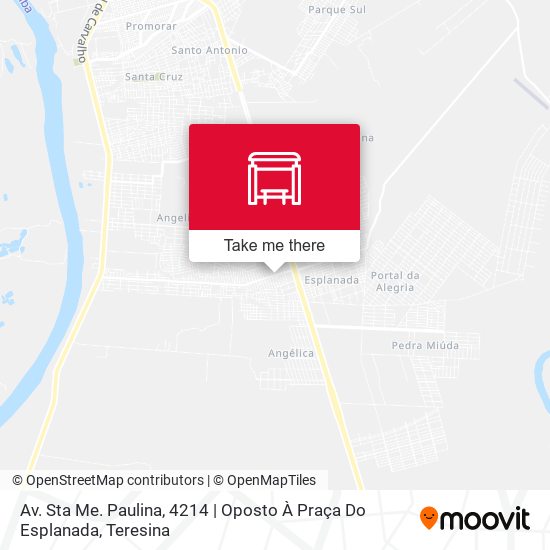 Mapa Av. Sta Me. Paulina, 4214 | Oposto À Praça Do Esplanada