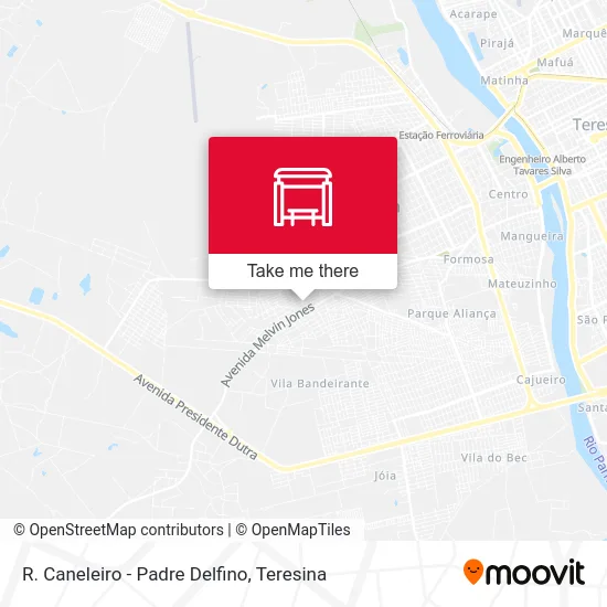 R. Caneleiro - Padre Delfino map