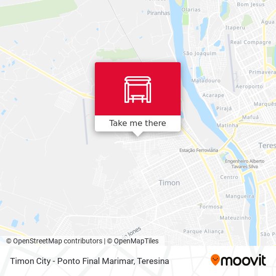 Mapa Timon City - Ponto Final Marimar